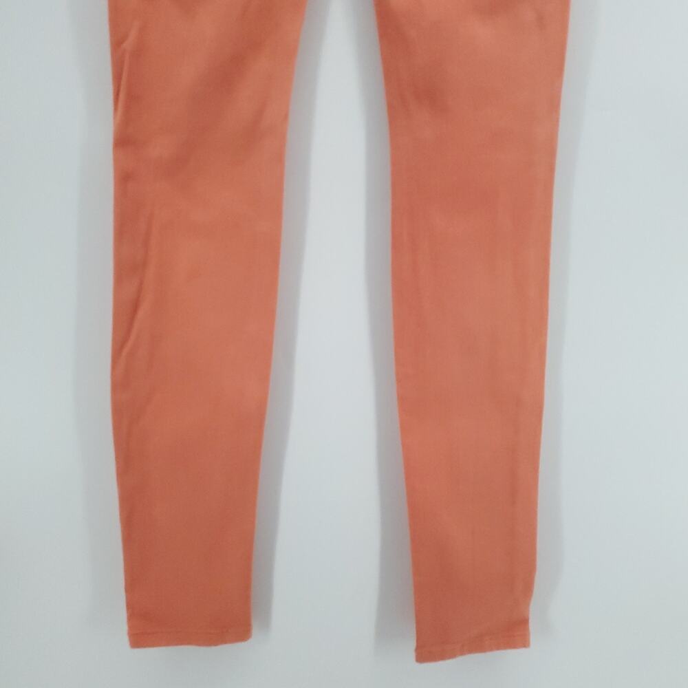 Vigoss Y2K Streetwear Bold CandyCoated The Jagger Orange Stretchy Skinny Jean 24 - Picture 10 of 12